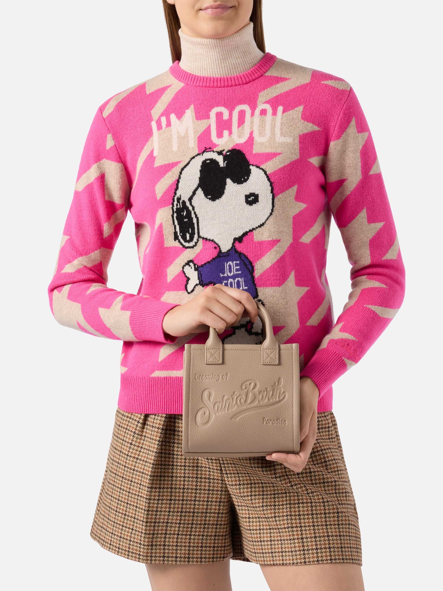 Vanity Bag Mini Shoulder Bag in hazelnut hammered leather