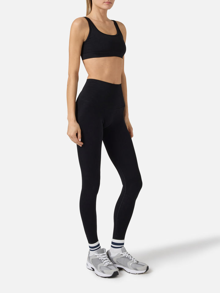 Legging de sport Vega noir en tissu technique 