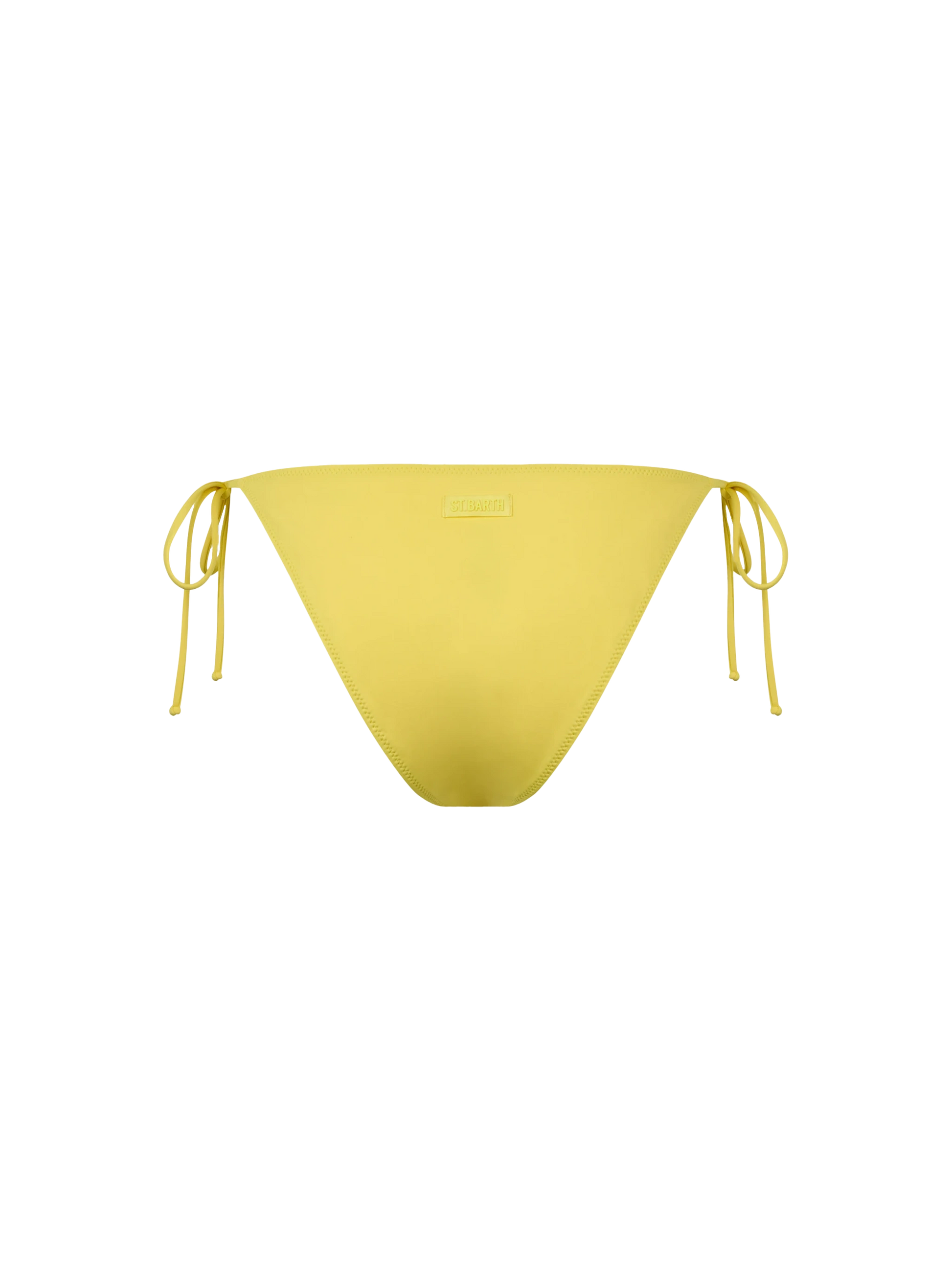Woman pale yellow classic swim briefs Virgo - MC2 Saint Barth