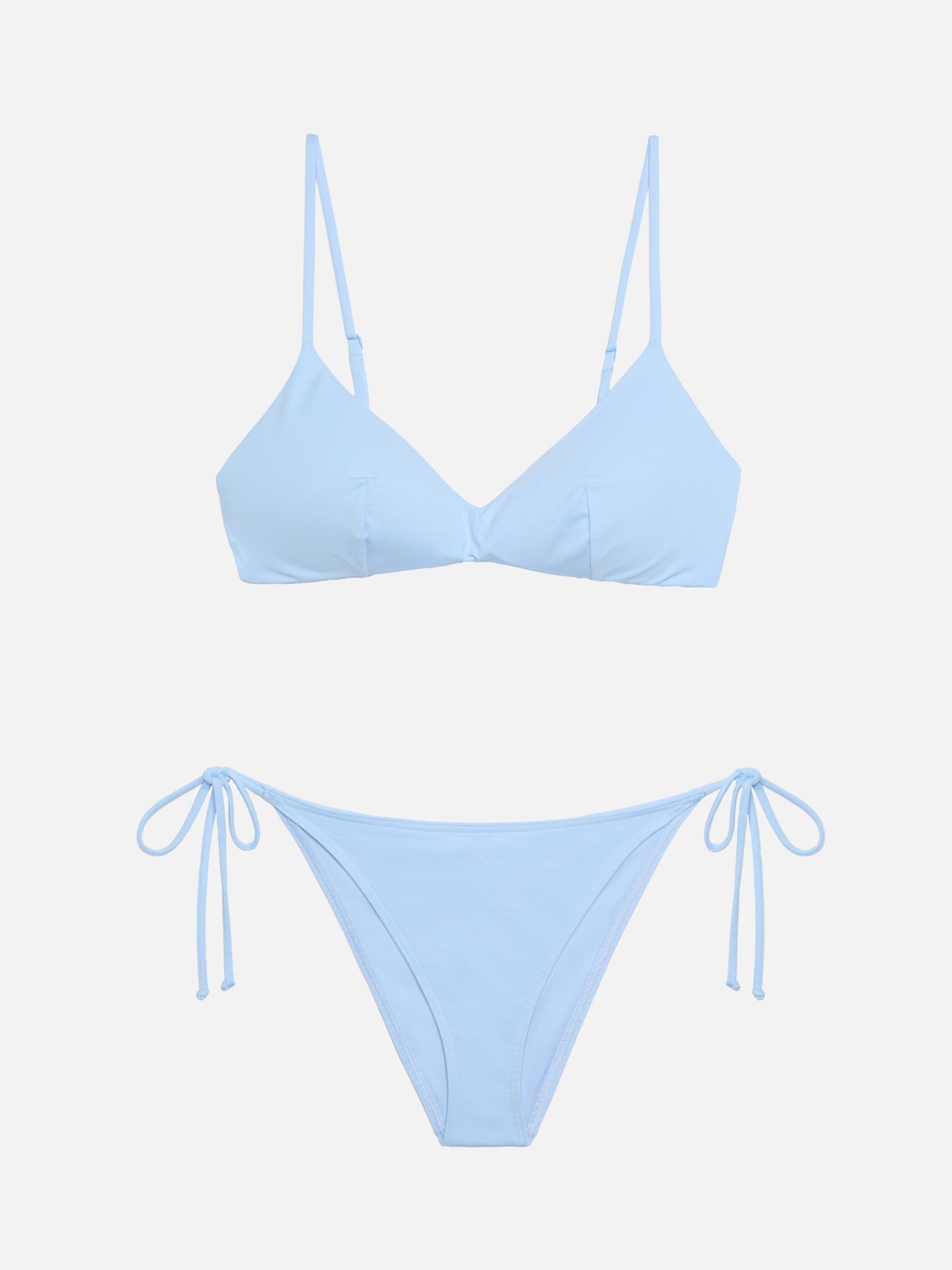May Virgo light blue bralette bikini