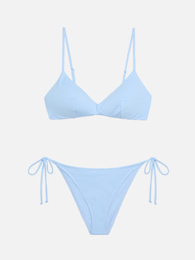 May Virgo light blue bralette bikini