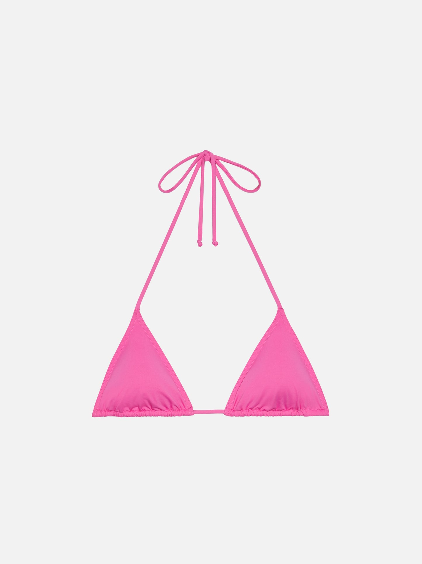 Leah top bikini triangolo fucsia