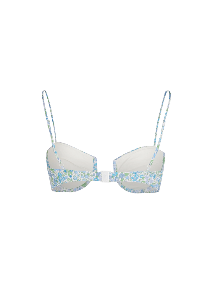 Woman underwired bralette top Salina with Joanna Luise print | MADE WITH LIBERTY FABRIC - MC2 Saint Barth