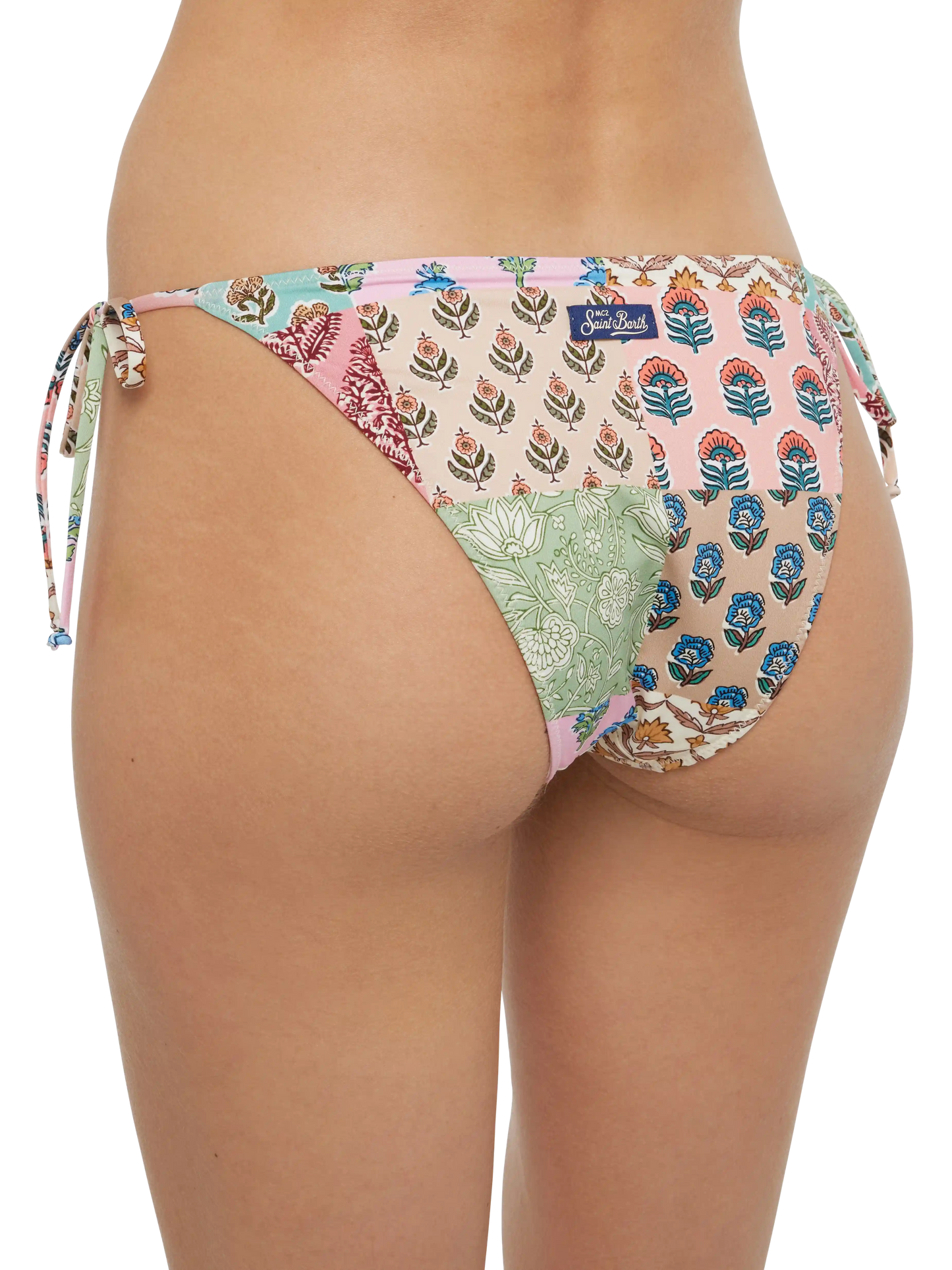 Virgo classic swim briefs with floral patch print - MC2 Saint Barth