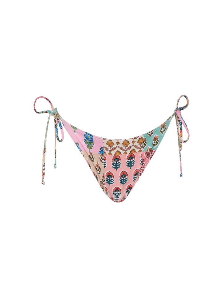 Virgo slip mare classico con stampa patch floreale