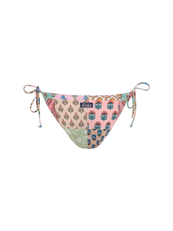 Virgo classic swim briefs with floral patch print - MC2 Saint Barth