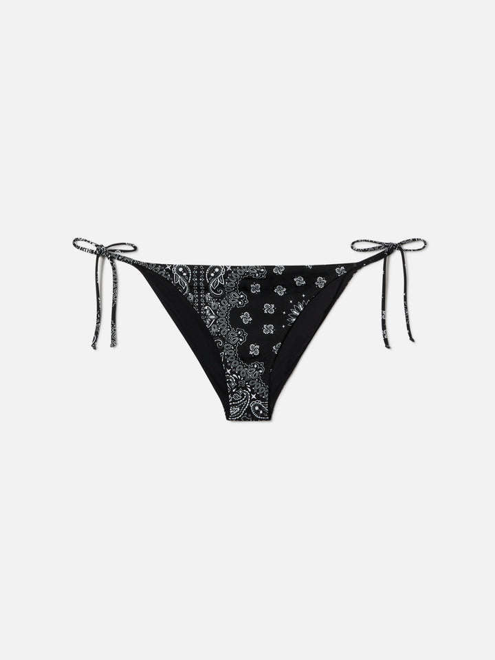 Bikini Leah Virgo con stampa bandana nera
