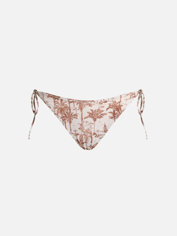 Woman Toile de Jouy classic swim briefs Virgo - MC2 Saint Barth