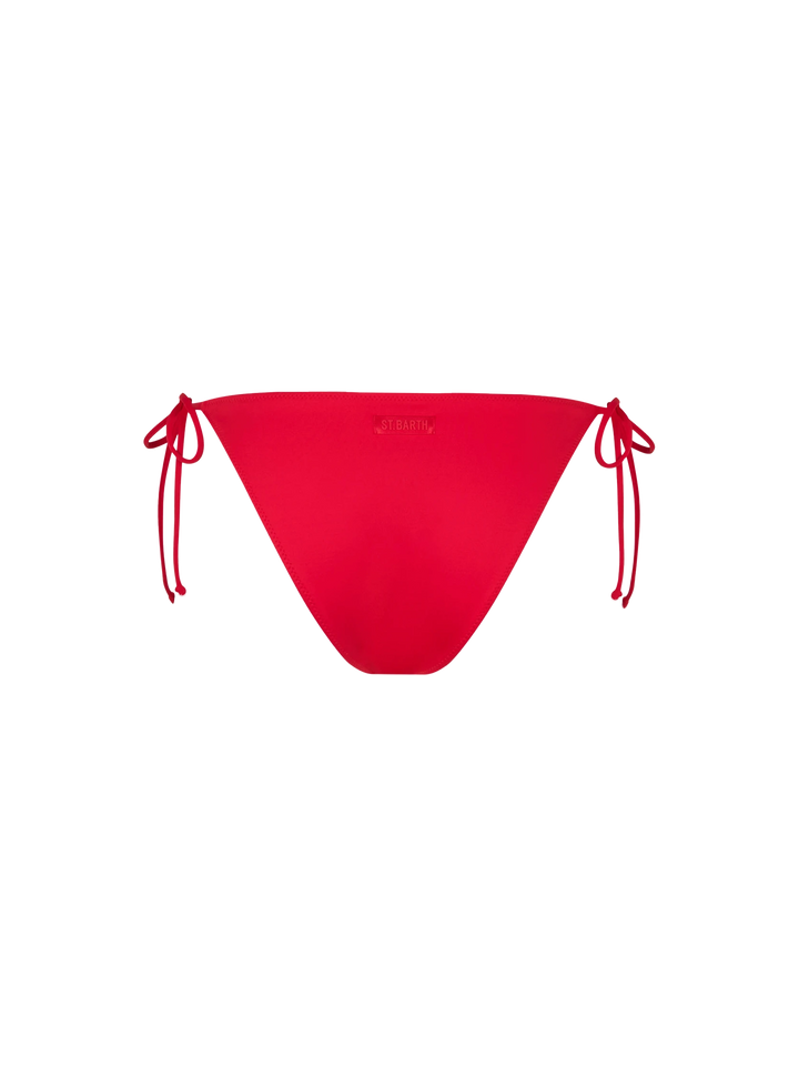 Woman red classic swim briefs Virgo - MC2 Saint Barth