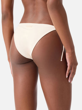 Bikini de triángulo Annabelle Virgo beige con strass 