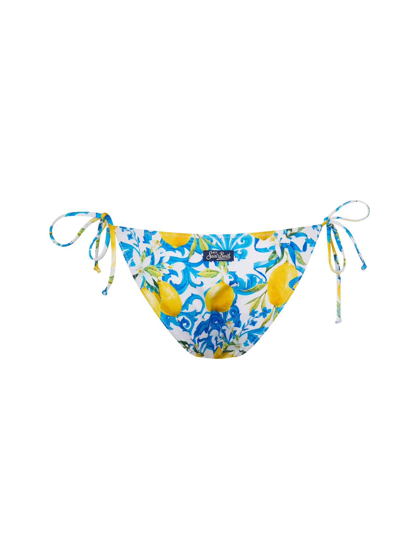 Virgo classic swim briefs with majolica print - MC2 Saint Barth