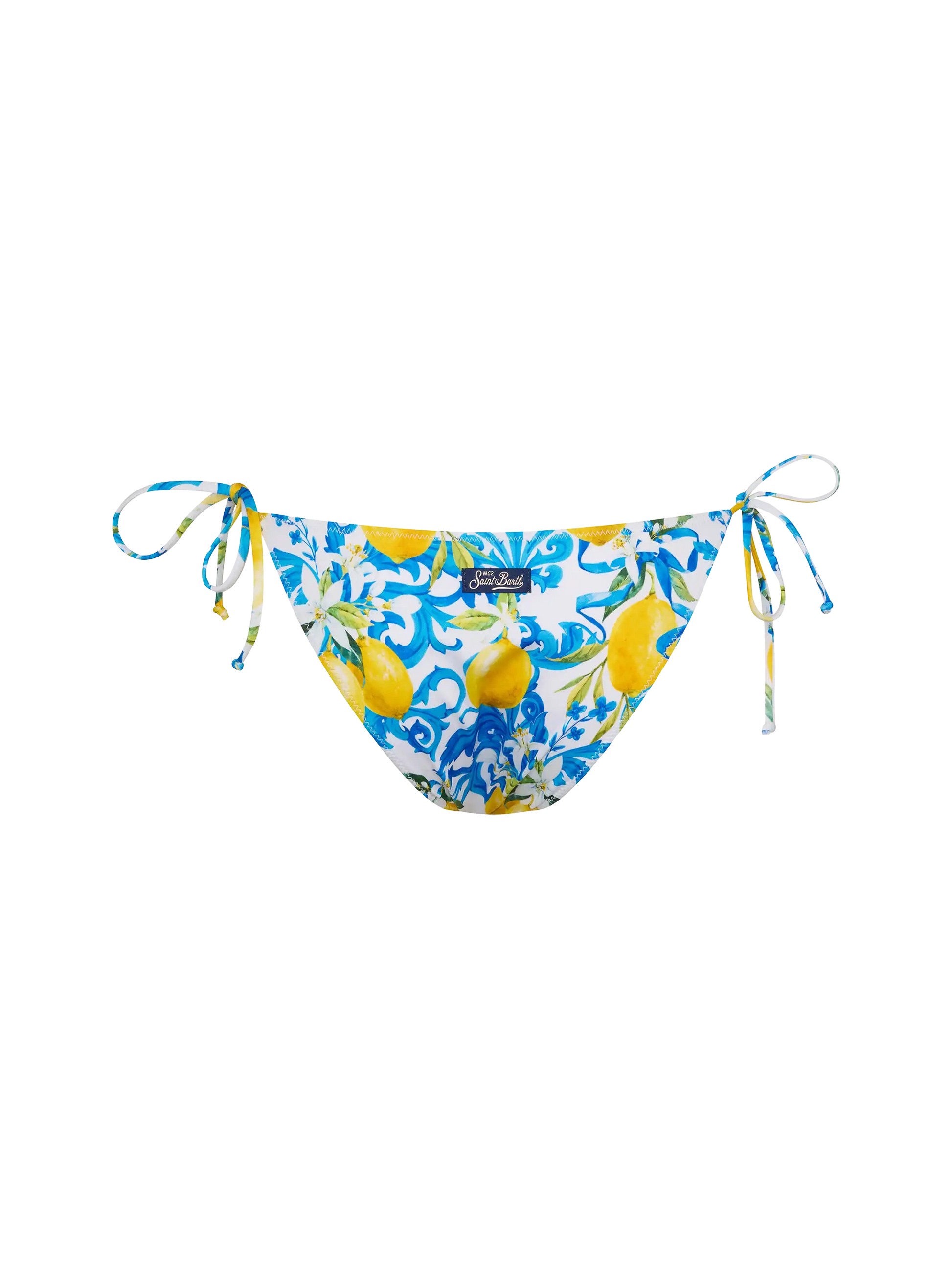 Virgo classic swim briefs with majolica print - MC2 Saint Barth