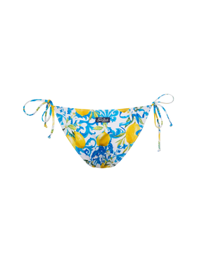 Virgo classic swim briefs with majolica print - MC2 Saint Barth