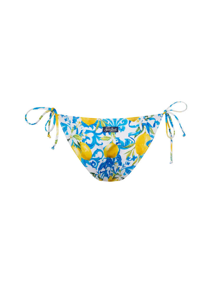 Virgo classic swim briefs with majolica print - MC2 Saint Barth