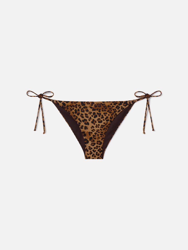 Slip de baño clásico Virgo con estampado de leopardo 