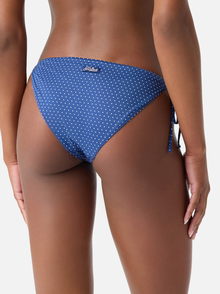 Slip de bain classique Virgo avec imprimé micro pois 