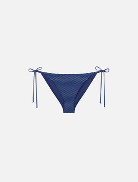 Virgo classic swim briefs with micro polka dots print