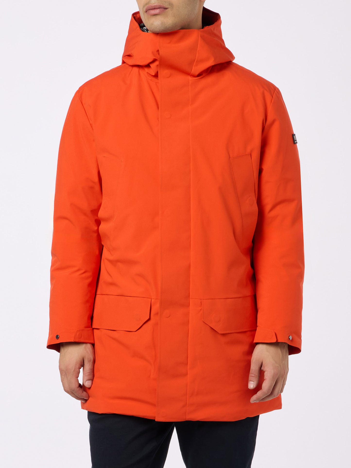 Man hooded parka jacket Voyager with bandanna lining - MC2 Saint Barth