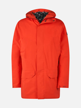 Man hooded parka jacket Voyager with bandanna lining - MC2 Saint Barth