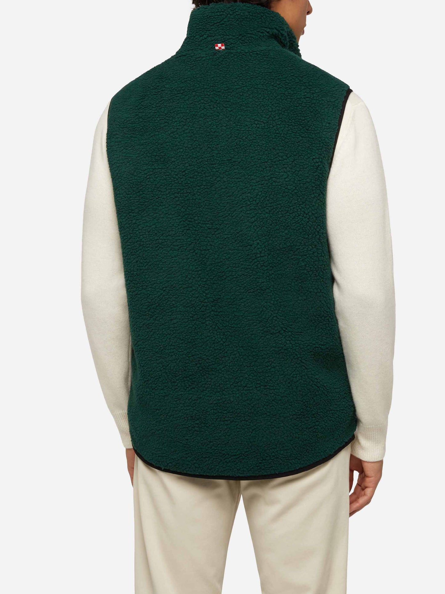 Man teddy vest Wanaka with pied de poul print - MC2 Saint Barth