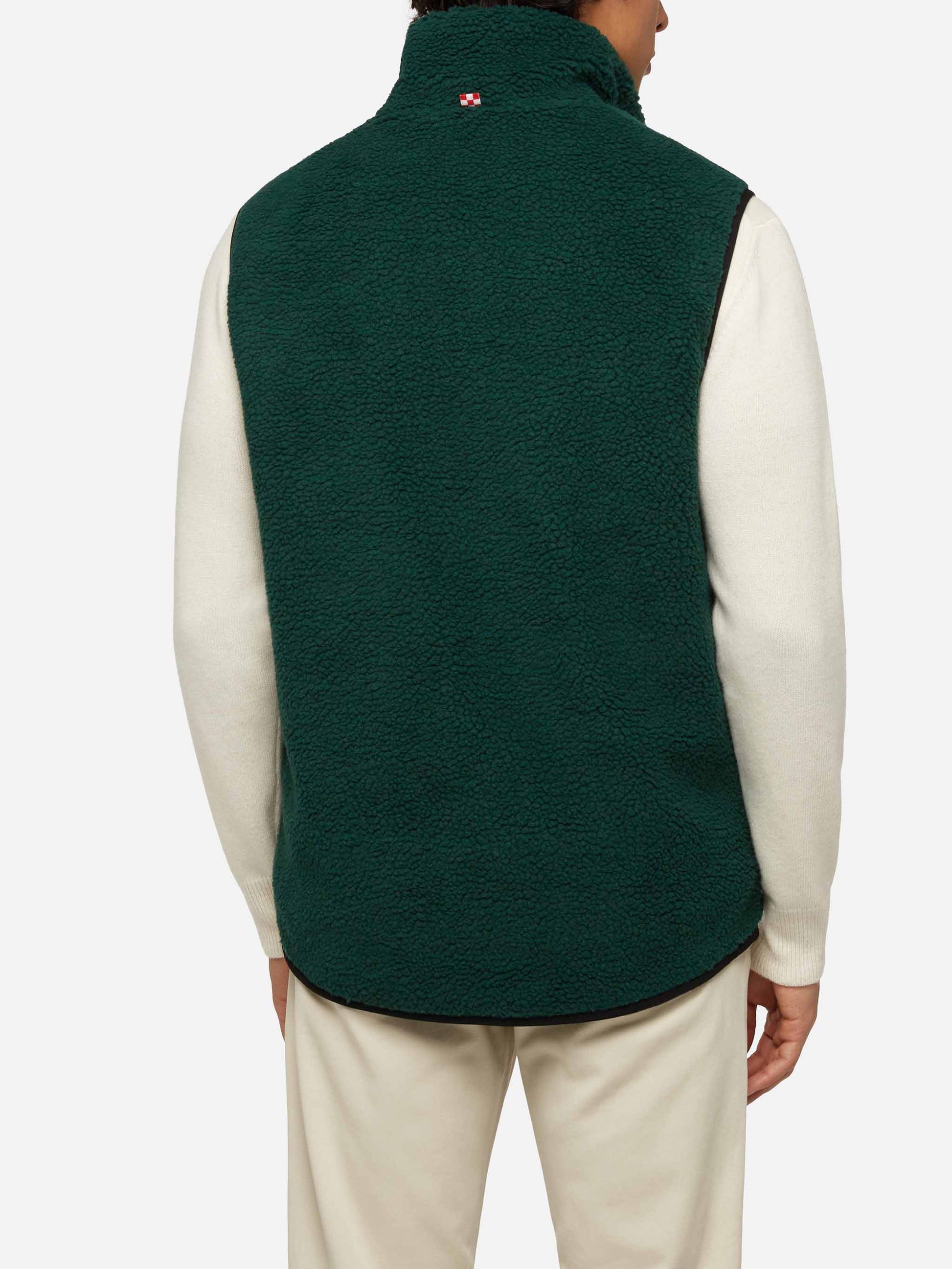 Man teddy vest Wanaka with pied de poul print - MC2 Saint Barth