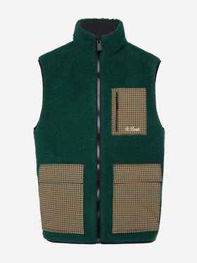 Man teddy vest Wanaka with pied de poul print - MC2 Saint Barth