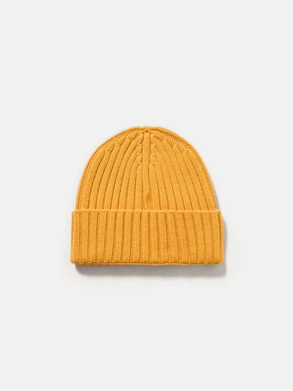 Man mustard cashmere blend hat Wengen