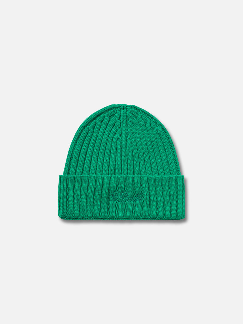 Man green cashmere blend hat Wengen