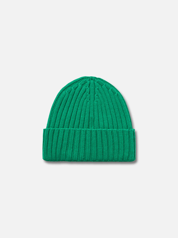 Man green cashmere blend hat Wengen