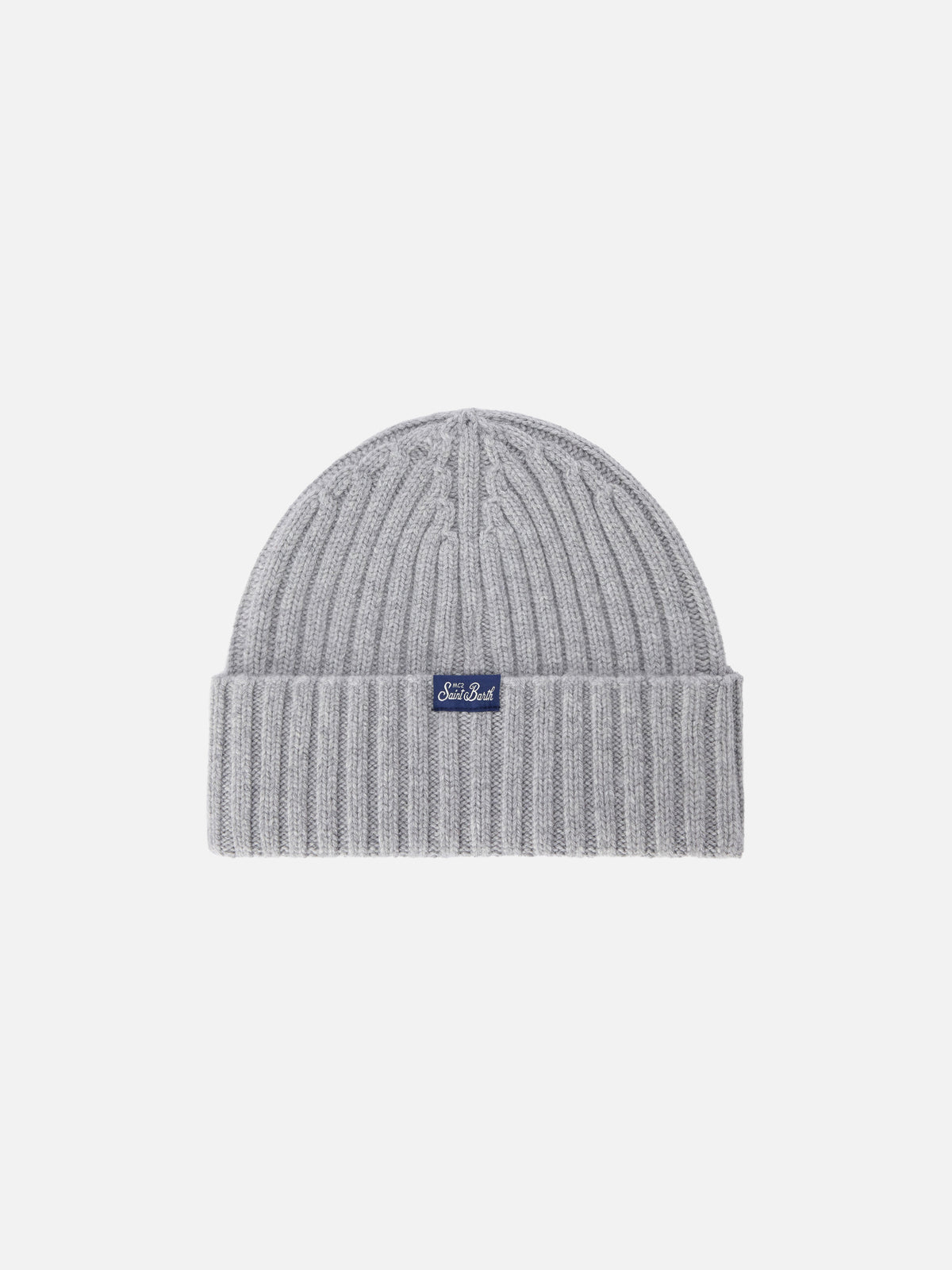 Bonnet Wengen gris clair avec broderie Après Sking 