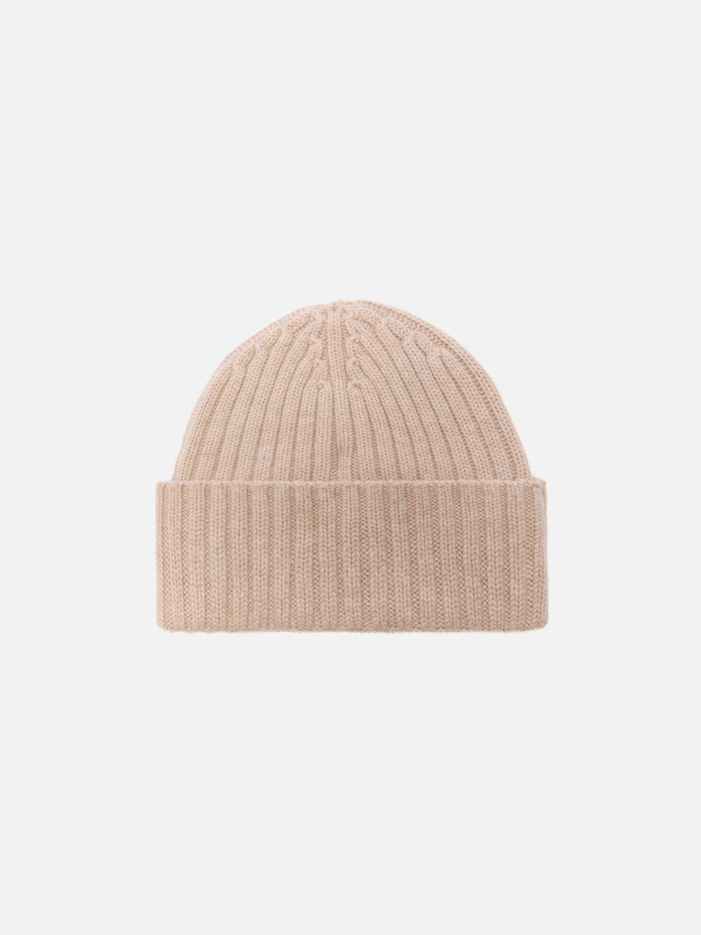 Berretto Wengen in misto cashmere beige con ricamo St. Barth