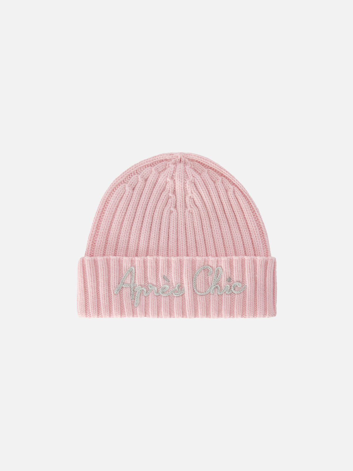 Berretto Wengen rosa con ricamo Après Chic