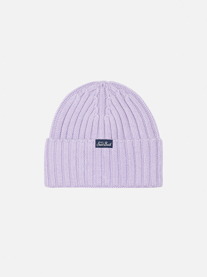 Girl lilac hat Wengen with Courma embroidery - MC2 Saint Barth