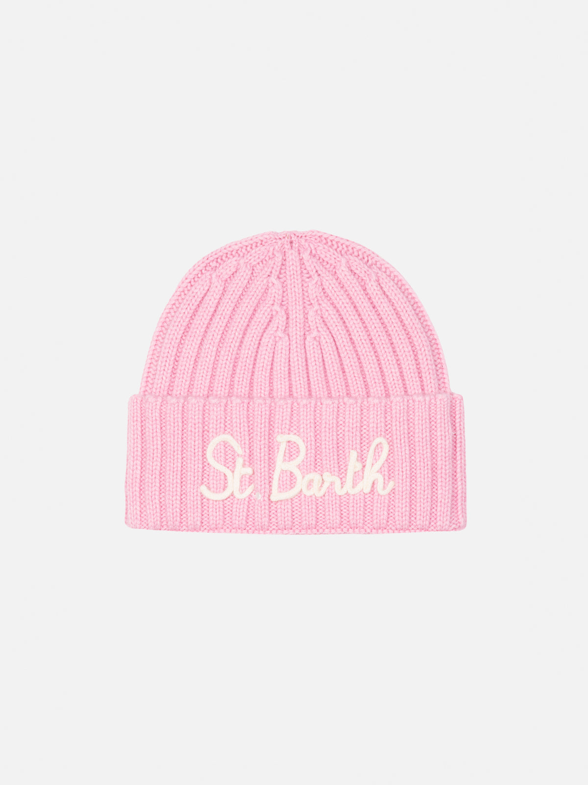 Girl pink hat Wengen with St. Barth embroidery - MC2 Saint Barth