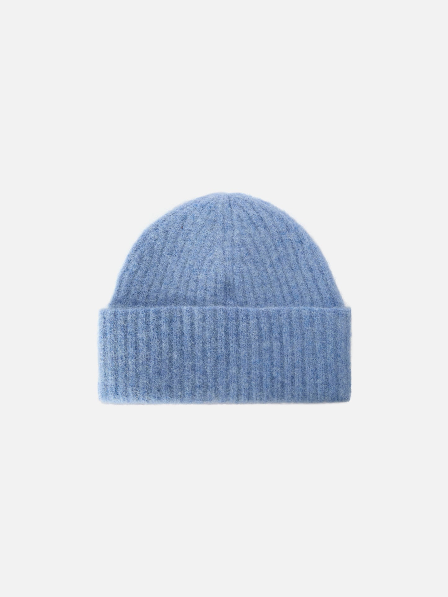 Light blue stretch alpaca hat Wengen