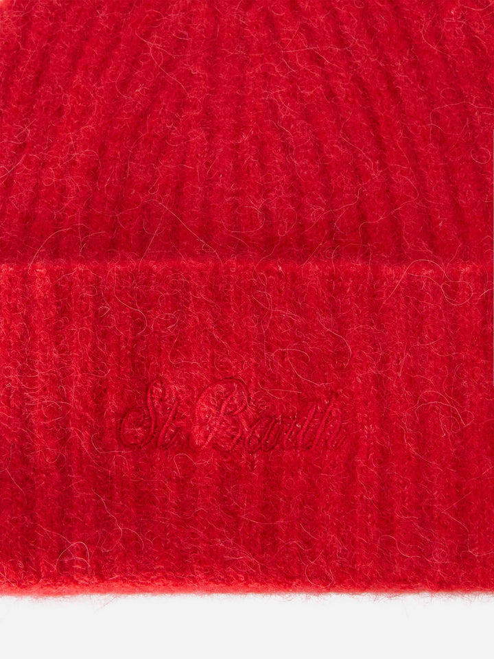 Berretto Wengen in ALPACA STRETCH rosso