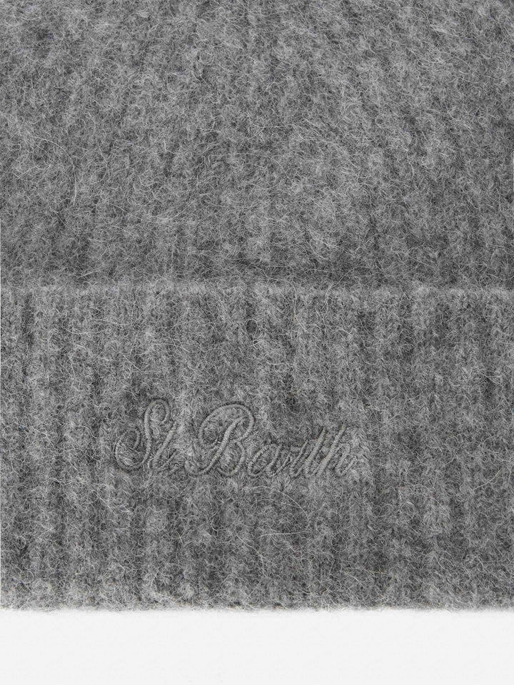 Berretto Wengen in ALPACA STRETCH grigio mélange
