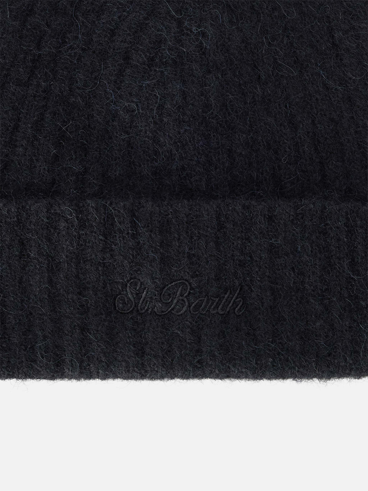 Berretto Wengen nero in misto alpaca