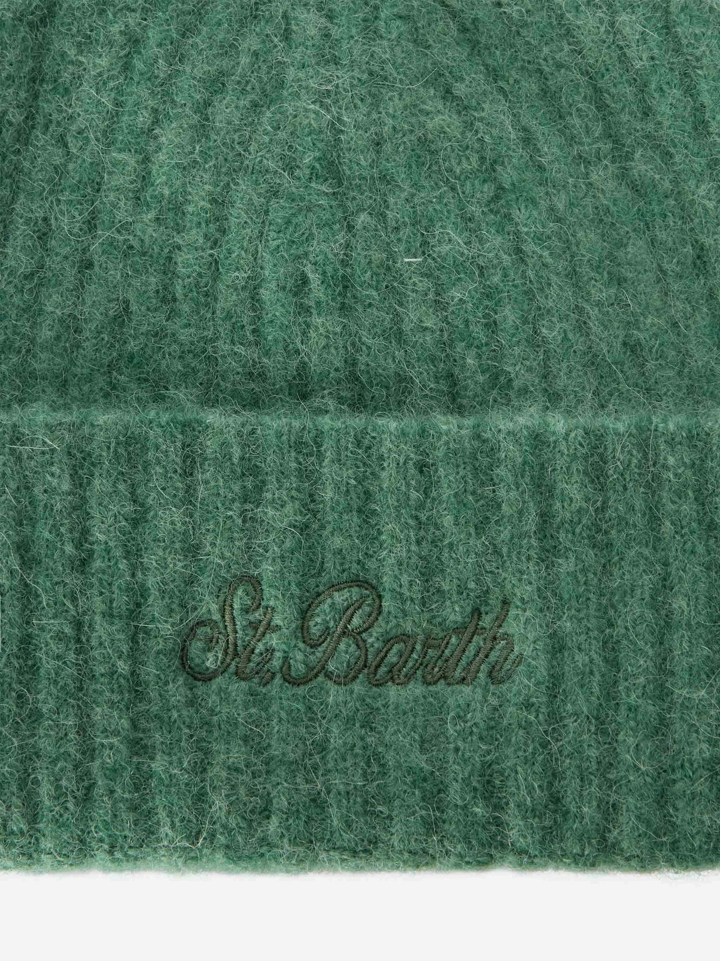 Salbeigrüner Stretch-Alpaka-Hut Wengen