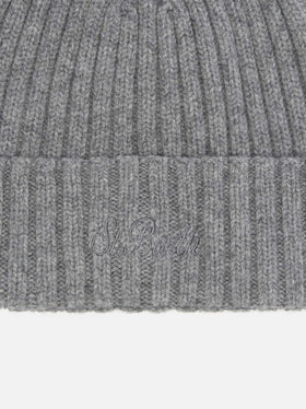 Berretto Wengen in 100% LANA grigio melange