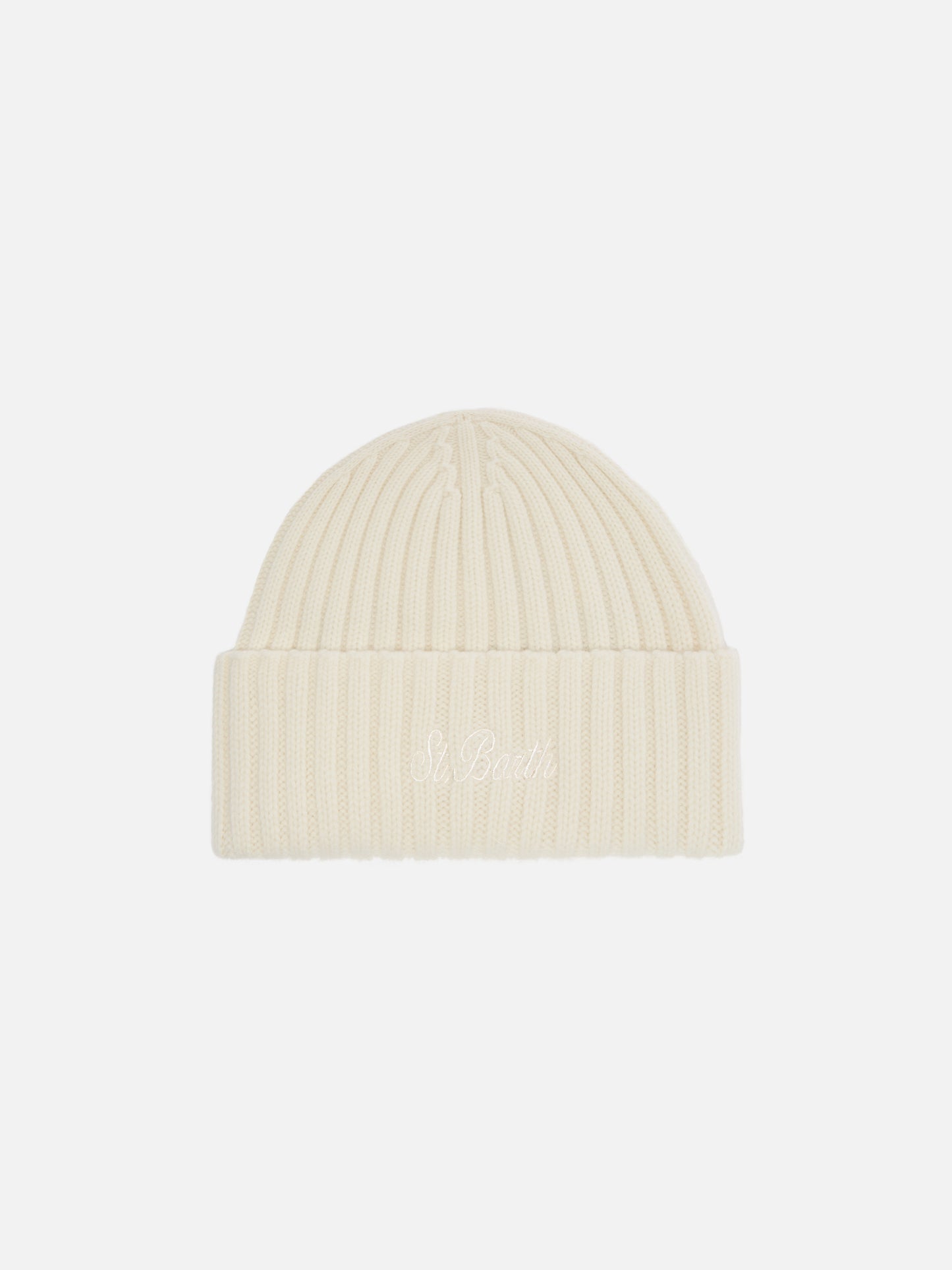 Berretto Wengen in 100% LANA bianco