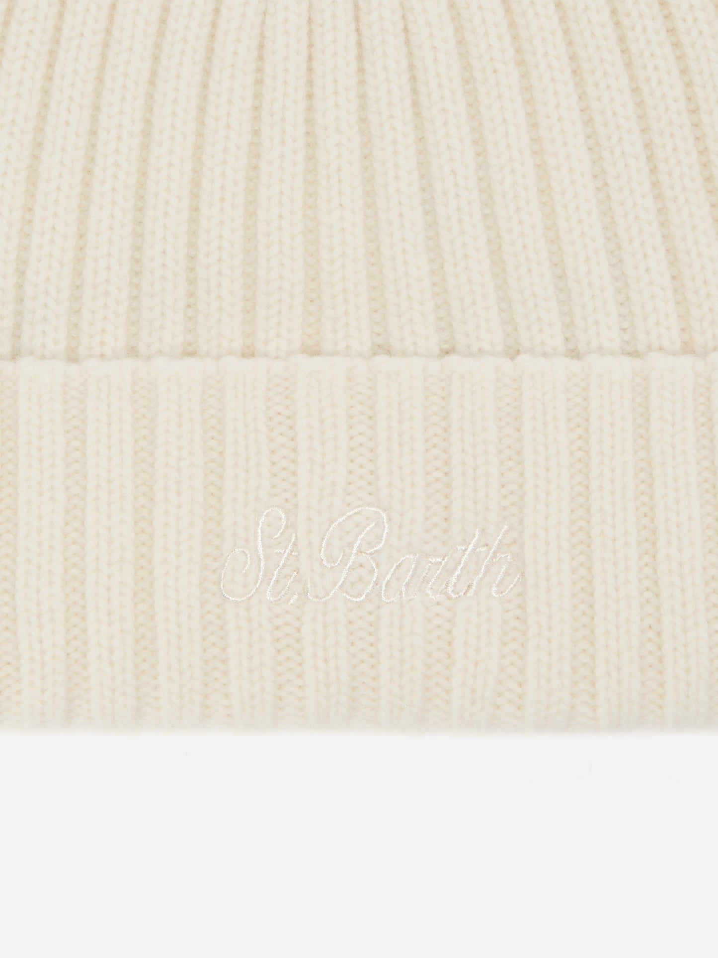 Berretto Wengen in 100% LANA bianco