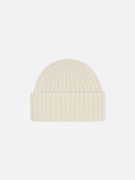 Berretto Wengen in 100% LANA bianco