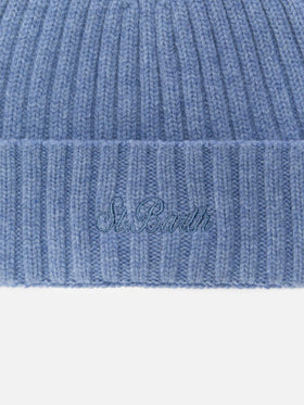 100% WOOL Wengen beanie in powder blue