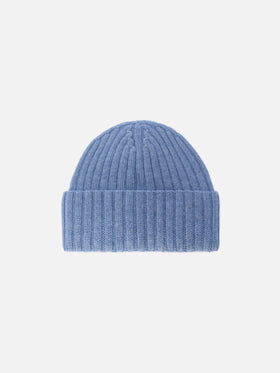 100% WOOL Wengen beanie in powder blue