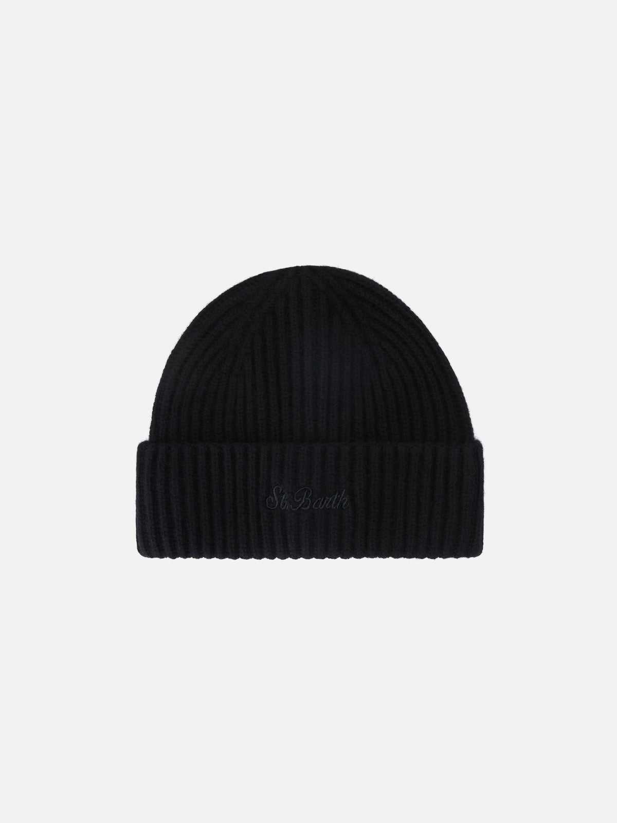 Berretto Wengen nero in cashmere