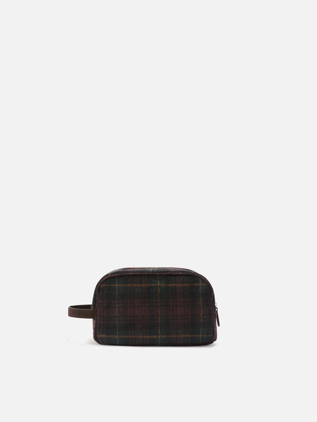 Beauty case Westwood in misto lana con motivo tartan