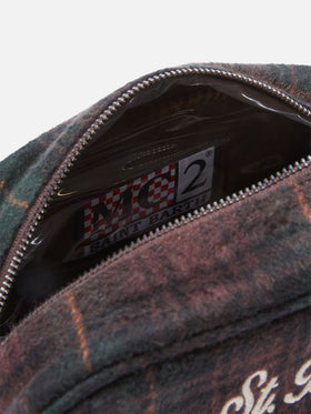 Beauty case Westwood in misto lana con motivo tartan