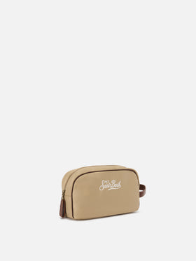 Westwood beige nylon beauty bag