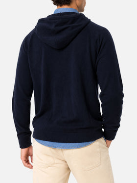 Sudadera con capucha y cremallera Mercer en verde con bordado del logotipo 